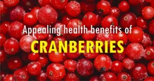 Appealing health benefits of cranberries