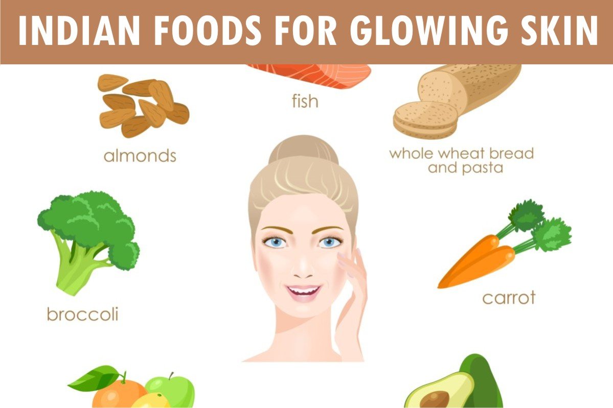 Indian Foods for glowing Skin and Their Benefits