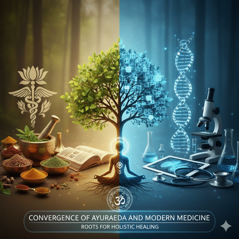 Convergence of Ayurveda and Modern Medicine: Roots for Holistic Healing