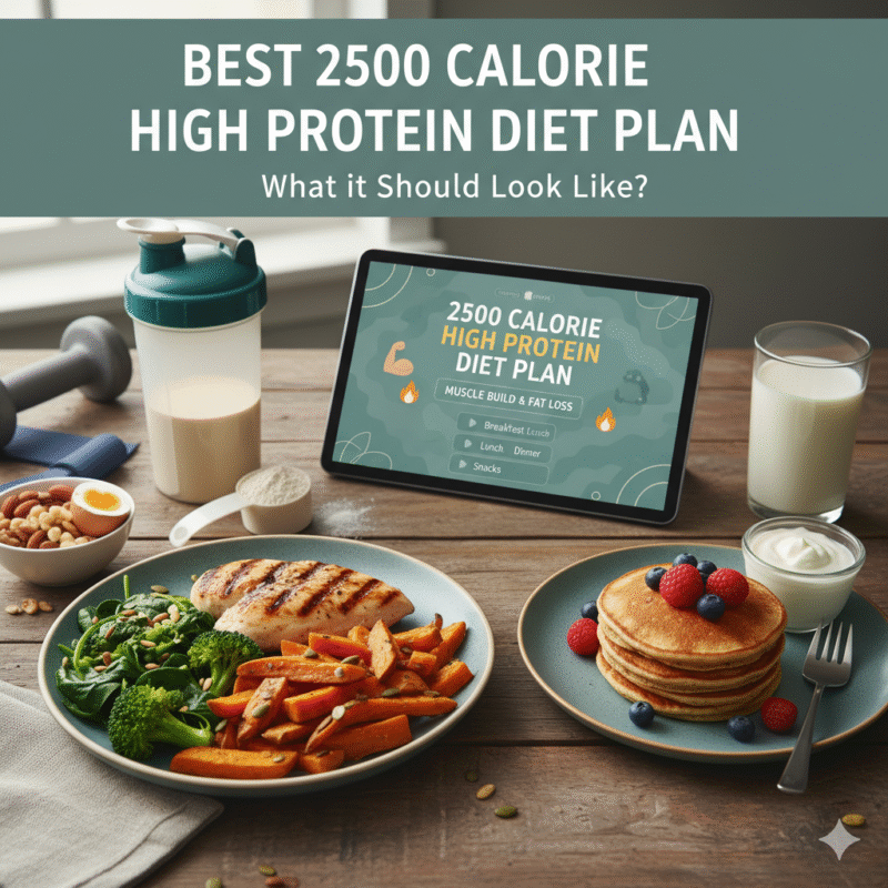 Best 2500 Calorie High Protein Diet Plan  What it Should Look Like?
